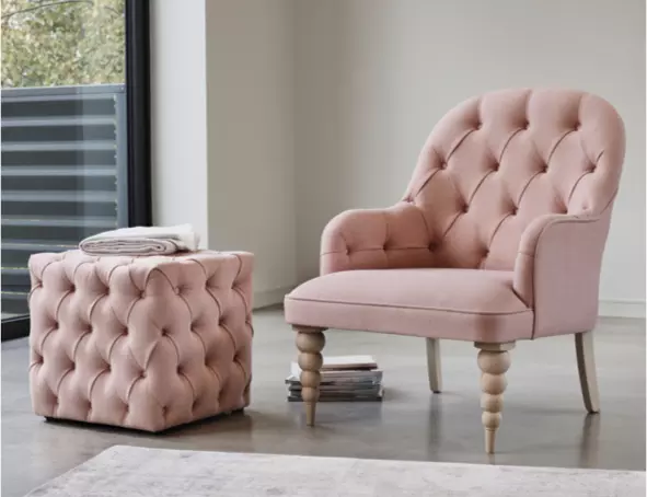 Dusky pink bedroom chair new arrivals